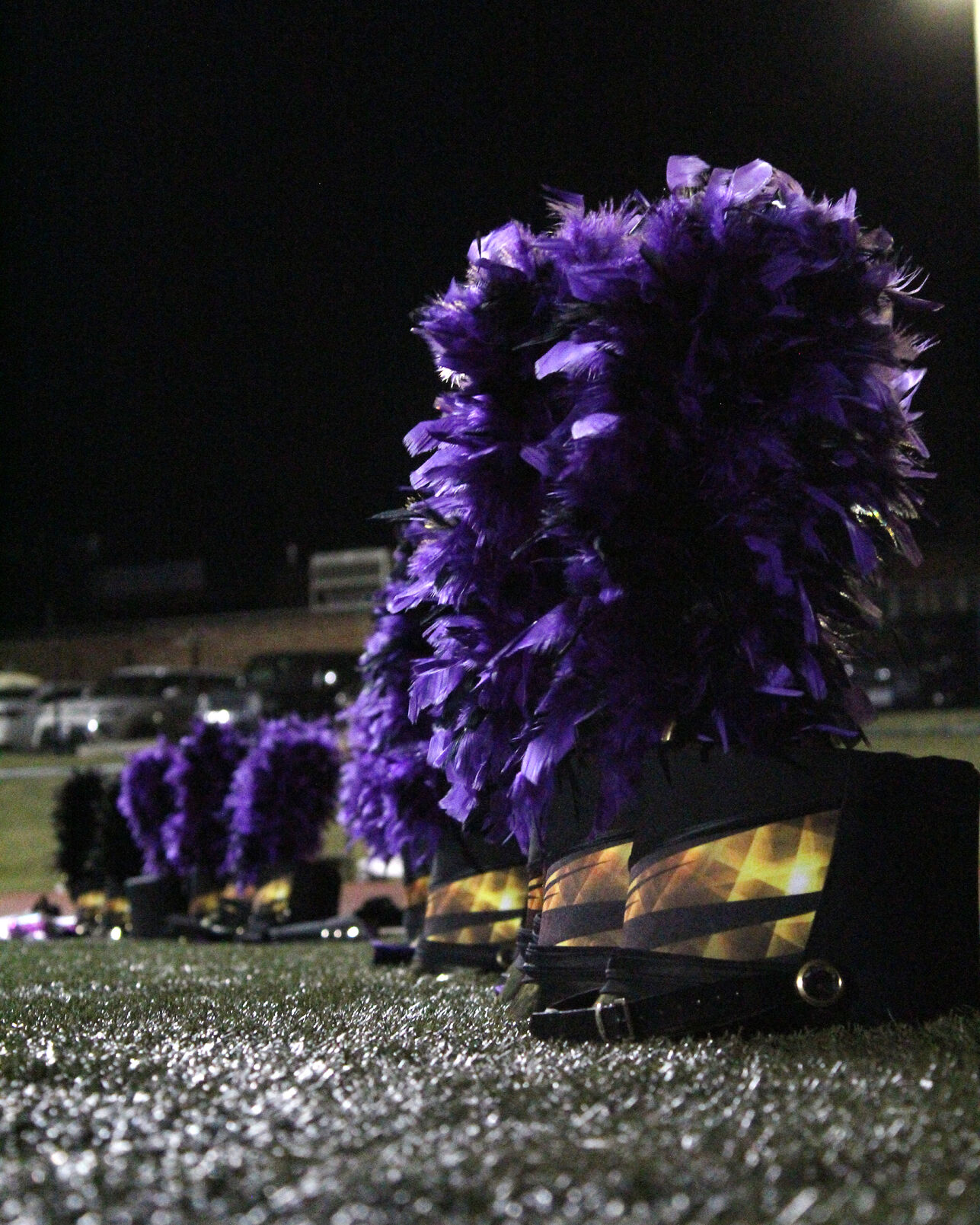 Hickman marching band hats